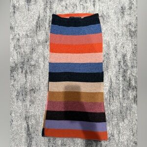The Elder Statesman color block midi skirt, small